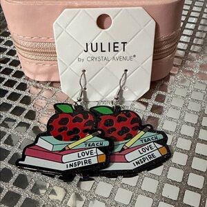 Juliet Ladybug Book Earrings